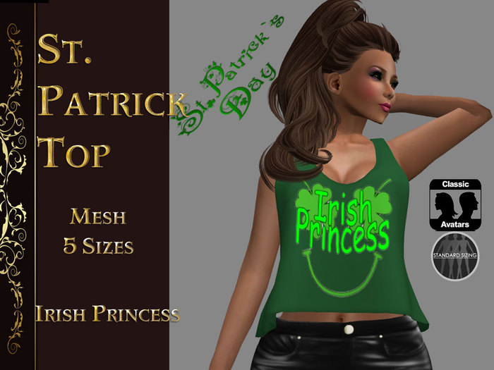 St Patrick - Irish Princess  Top