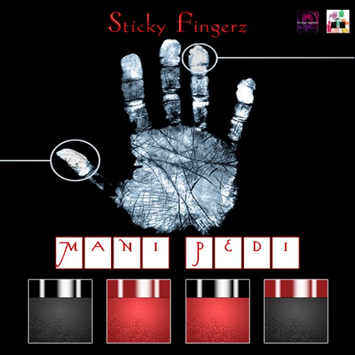 ~Mani Pedi~ Sticky Fingerz Polish - Omega HUD