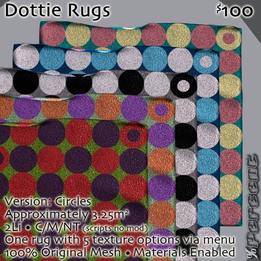 %Dottie Rugs (circles) *MESH* Delivery Box