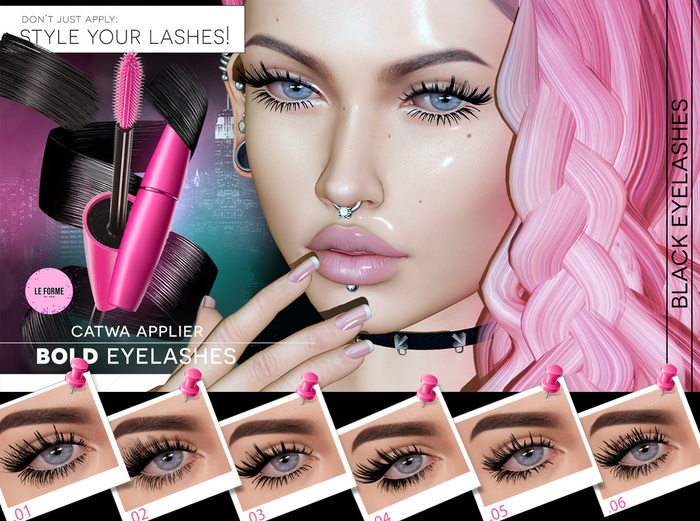 Le Forme Bold Eyelashes Catwa FATPACK BOX  Rezz me