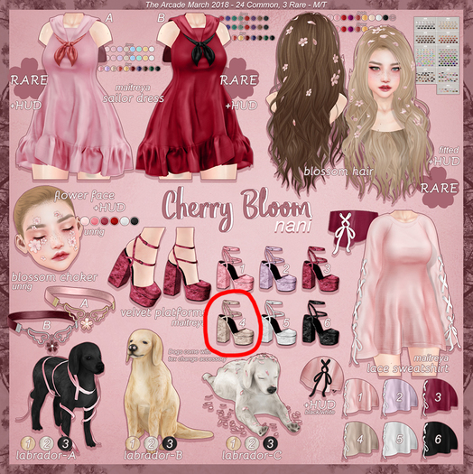 nani - cherry bloom - velvet platforms 4 [maitreya]