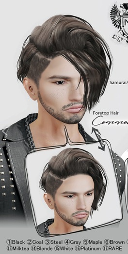 9. [INK] Hair_FORETOP :Ginger