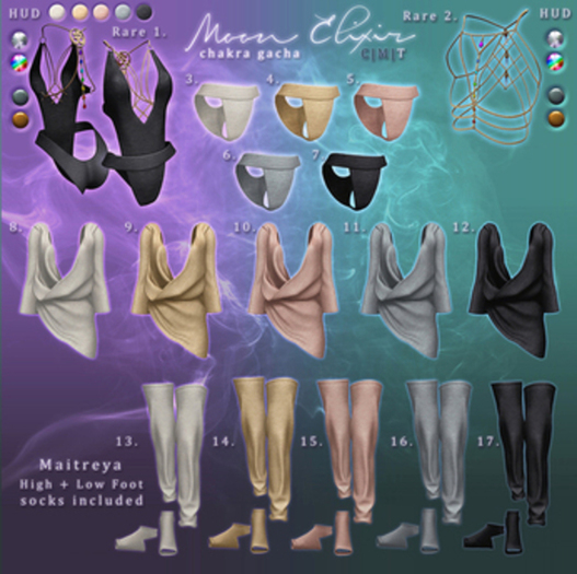 Moon Elixir - Chakra - 2 - Maitreya - Bodychain - RARE