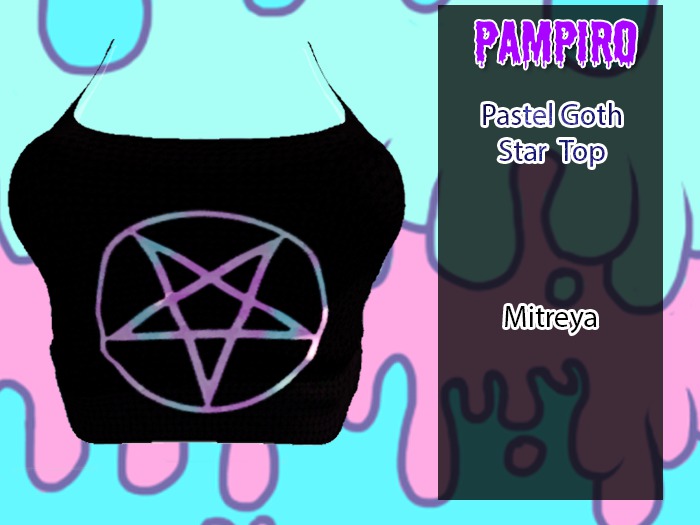 Pastel Goth Star Top (maitreya)