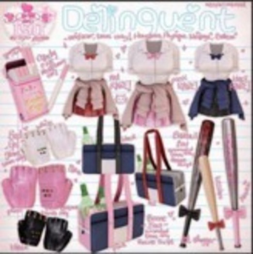 .tsg. Delinquent - Uniform Black RARE