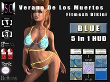 .:S.C:. Verano De Los Muertos Bikini - Blue (ALL BODIES)