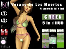.:S.C:. Verano De Los Muertos Bikini - Green (ALL BODIES)