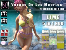 .:S.C:. Verano De Los Muertos Bikini - Lime (ALL BODIES)