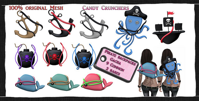 Candy Crunchers - Bomb Backpack - Blue