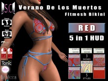 .:S.C:. Verano De Los Muertos Bikini - Red (ALL BODIES)