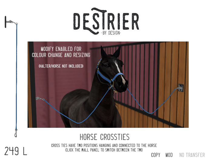 Destrier by Design - Crossties - Click the wallpanel to change
