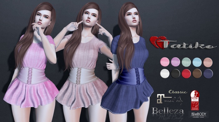 Tatiko - Dorothy Dress 10 color HUD