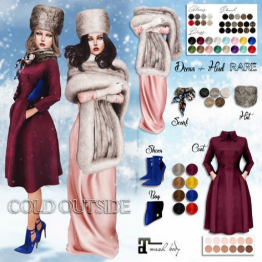 Belle Epoque { Cold Outside } Clutch Brown (Box)