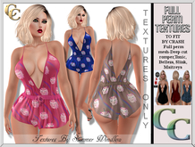 CRASH DC ROMPER TEXTURES -UNICORN TRIO- FULL PERM