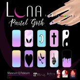 .::LUNA::. Body Art - Pastel Goth - Nails