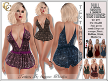 CRASH DC ROMPER TEXTURES -LACE X 6- FULL PERM