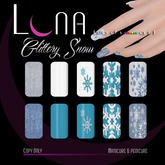 .::LUNA::. Body Art - Glittery Snow - Nails