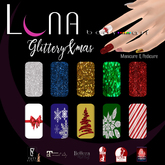 .::LUNA::. Body Art - Glittery Xmas  - Nails