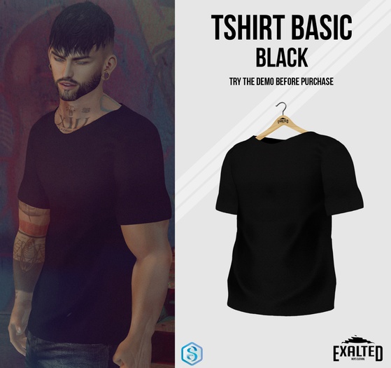ExalteD - Tshirt Basic {Signature} Black