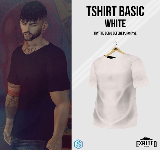 ExalteD - Tshirt Basic {Signature} White