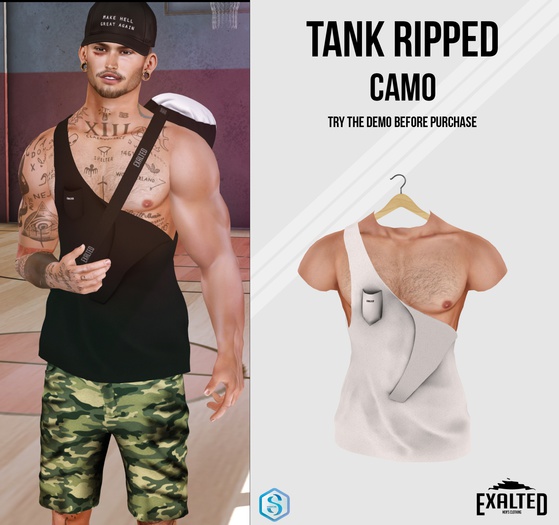 ExalteD - Tank Ripped {Signature} White