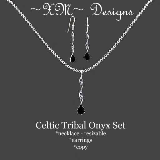 ~XM~ Celtic Tribal Onyx Set