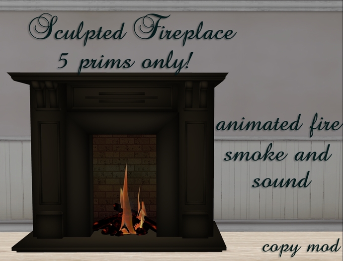 Together Inc. Fireplace dark brown