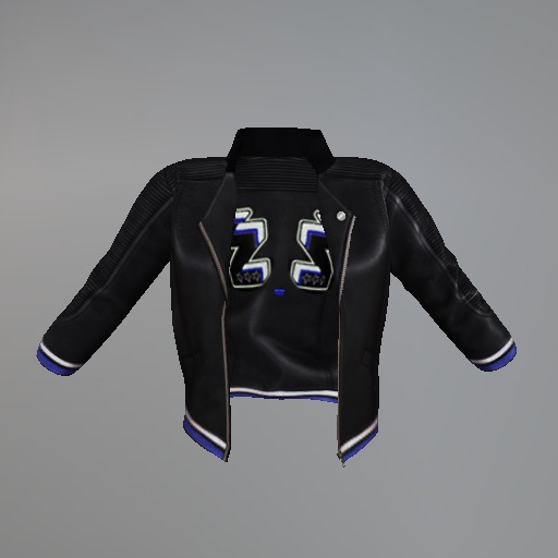 Blue Racing Stripe Fitmesh Biker Jacket box