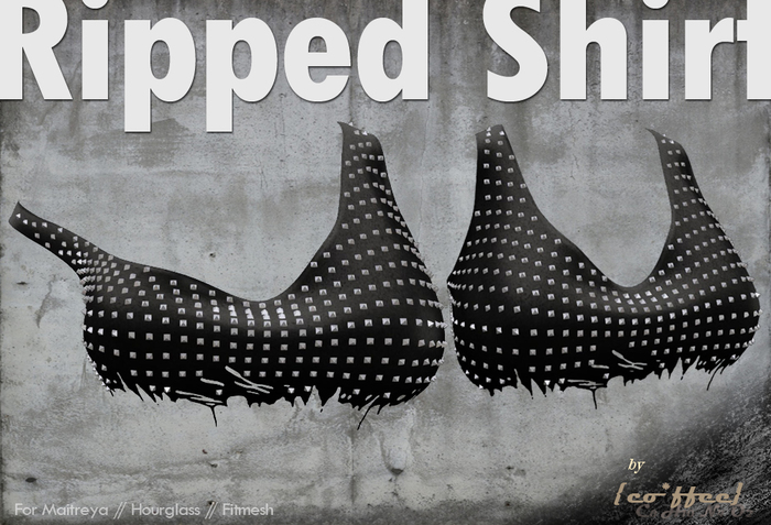 {co*ffee} Ripped Shirt Black