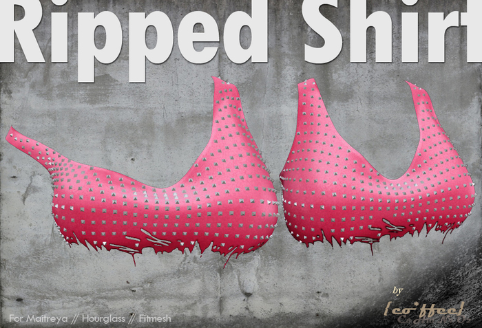 {co*ffee} Ripped Shirt Pink