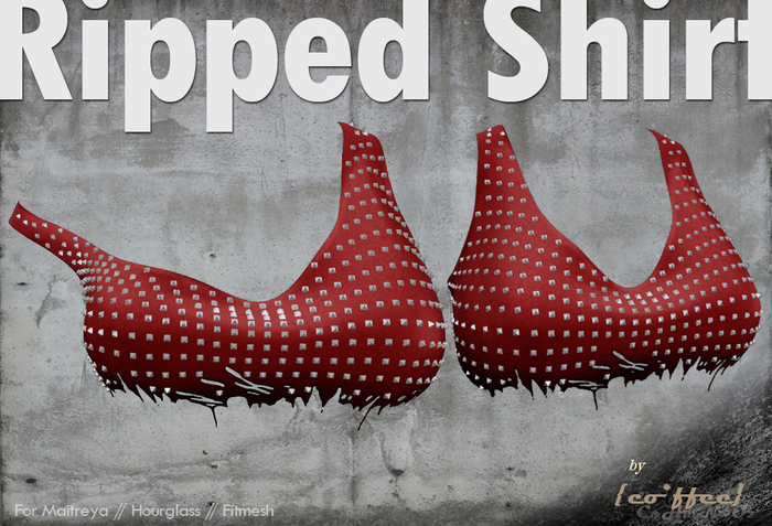 {co*ffee} Ripped Shirt Red