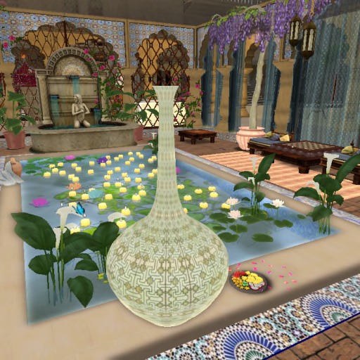 Tall Pot ~ Ivory Serenity