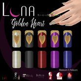 .::LUNA::. Body Art - Golden Heart - Nails