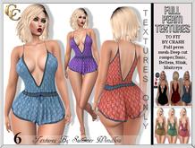 CRASH DC ROMPER TEXTURES -CROCHET X 6- FULL PERM