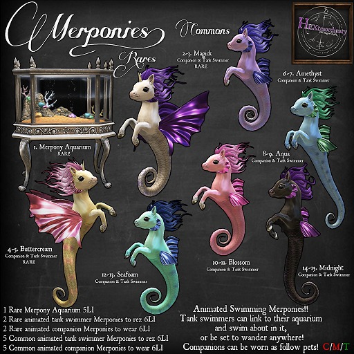 5. *HEXtraordinary* Merpony Tank Swimmer - Buttercream - RARE