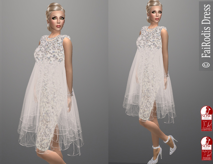 FaiRodis Spring Sunrise fitted mesh dress Slink pack