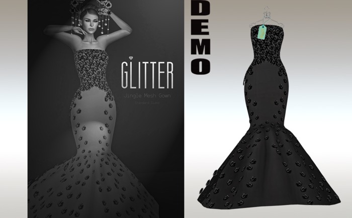 GLITTER - DEMO JINGLE Mesh Gown