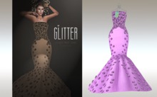 GLITTER - JINGLE Mesh Gown Mauve