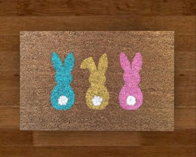 ! Easter Bunny Welcome Mat