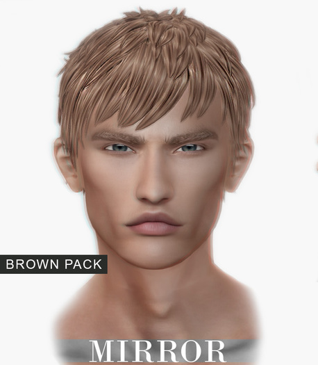 MIRROR - Justin Hair -Brown Pack-
