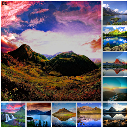 Reflections B1 - Mountains - 10 x tga files full perm