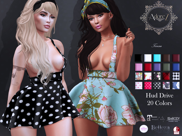 AdoreZ-Teresa Dress Hud Colors
