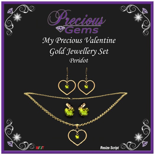 *PG* MPV Gold Jewellery Set - Peridot [Rezz Me]