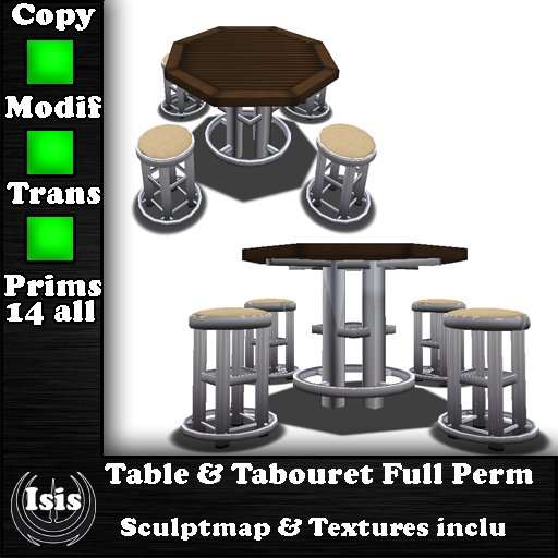 Table & Tabouret Full Perm