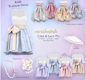 {moss&mink} Cake & Lace - Headpiece (Pink)