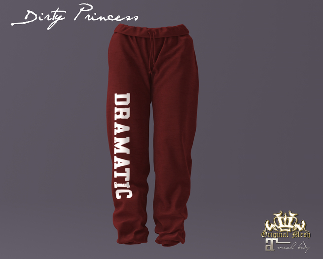 *DP* The Dramatic Princess Sweats HUD ADD ME-RED