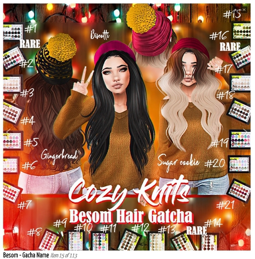 *Besom Hair~Gingerbread #4 Browns