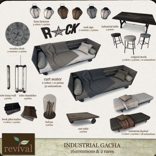 .:revival:. linen lanterns brown