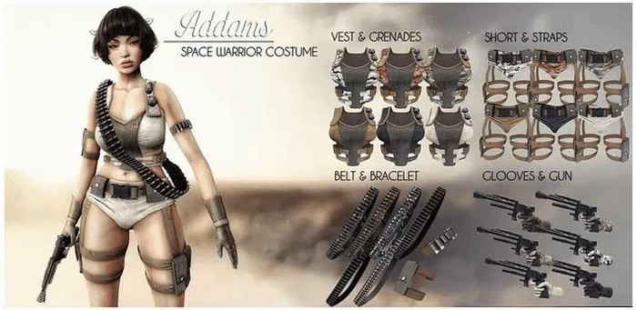 Addams // Space Warrior - Glooves // Forest Camo // RARE