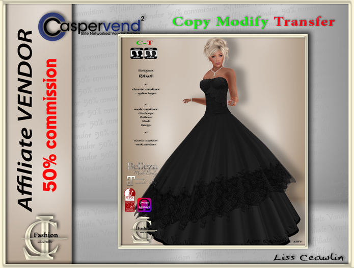 LC Affiliate Vendor - Rana Ballgown [7 Vendors]